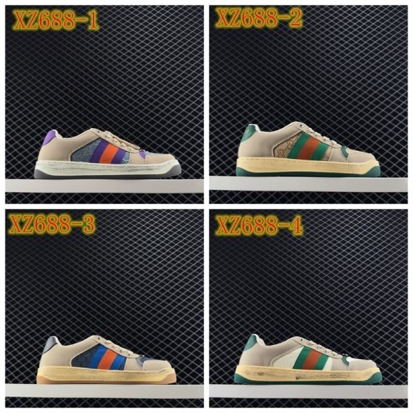 XZ688 ucci istressed creener sneaker