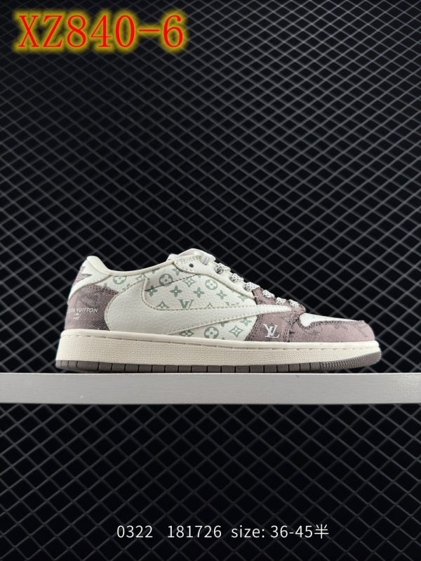 XZ840 fragment design x Travis Scott x  A 1 Low OG SP" Black/Green Toe “ - Image 2