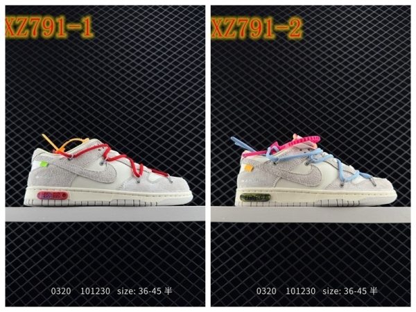 XZ791 Off-White™x NIKE Dunk Low”The 50“OW