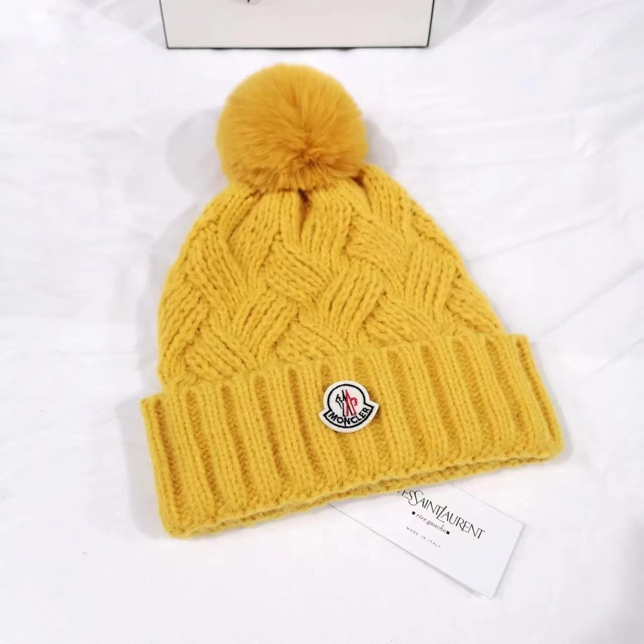 Monogram chunky wool knitted hat - Image 3