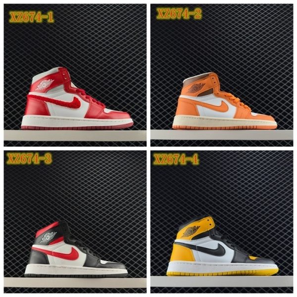 XZ674 NIKE Air Jordan 1 Retro High OG "Black Toe"