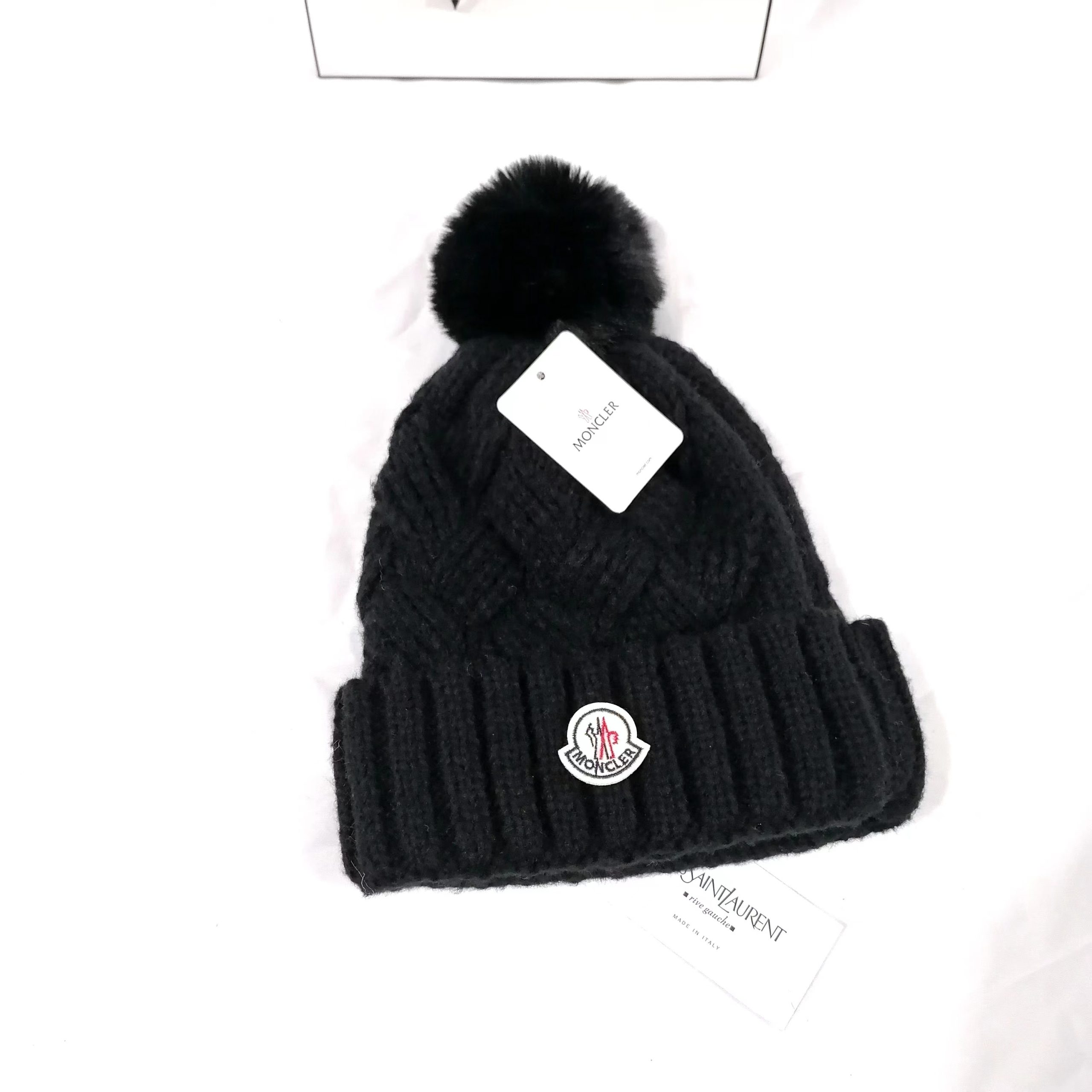 Monogram chunky wool knitted hat - Image 8