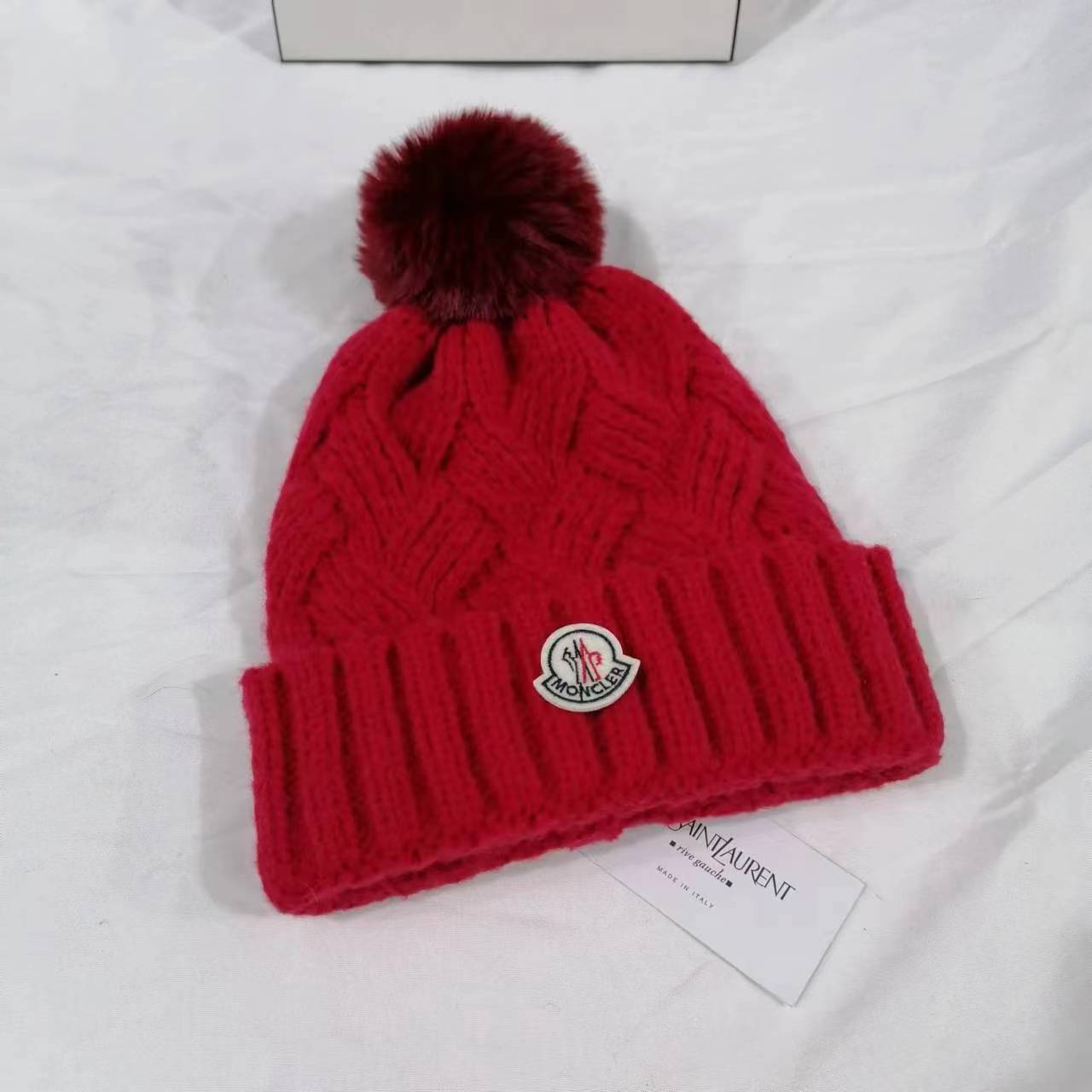 Monogram chunky wool knitted hat - Image 4