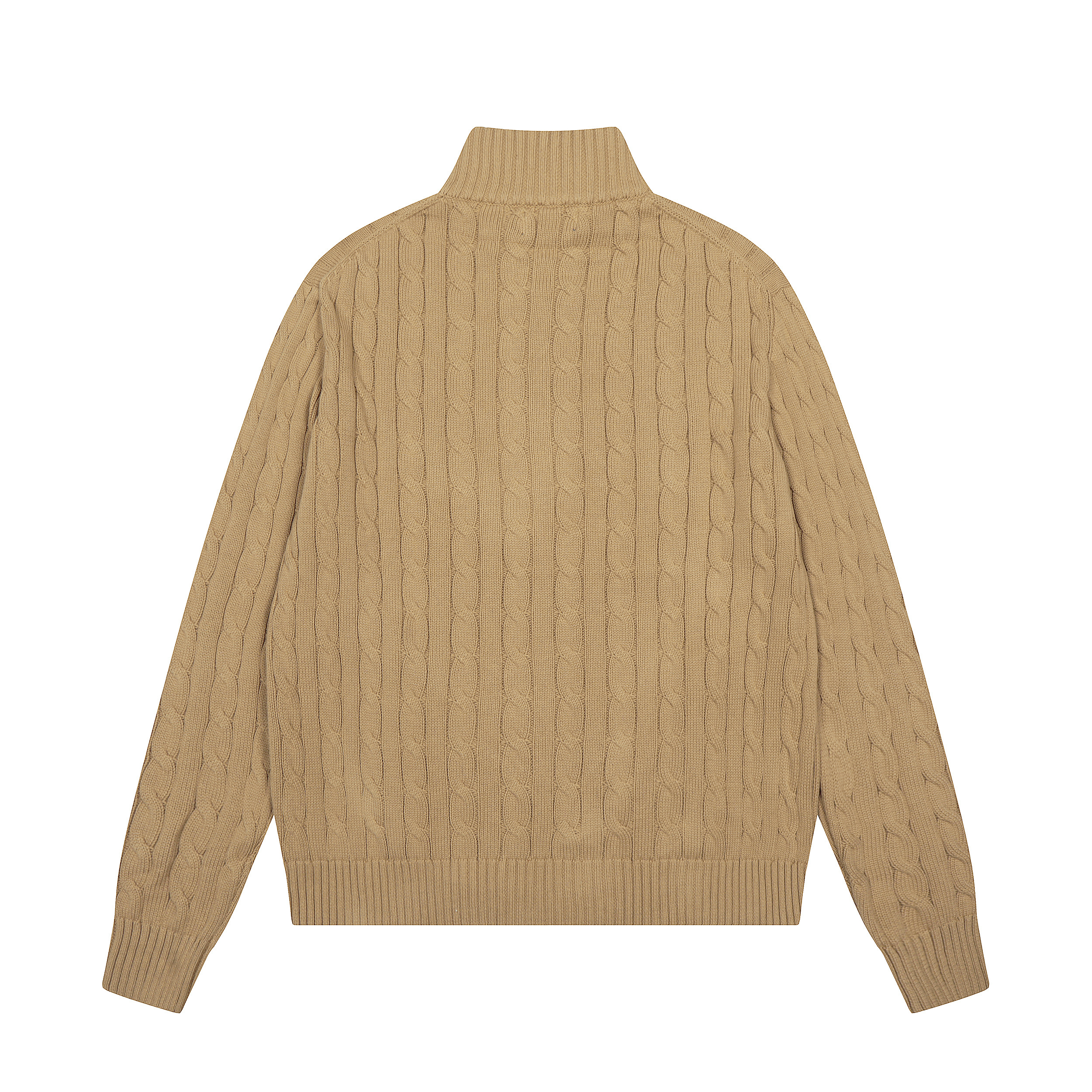 Ralph Lauren Embroidered Half Zipper Knitted Sweater - Image 2