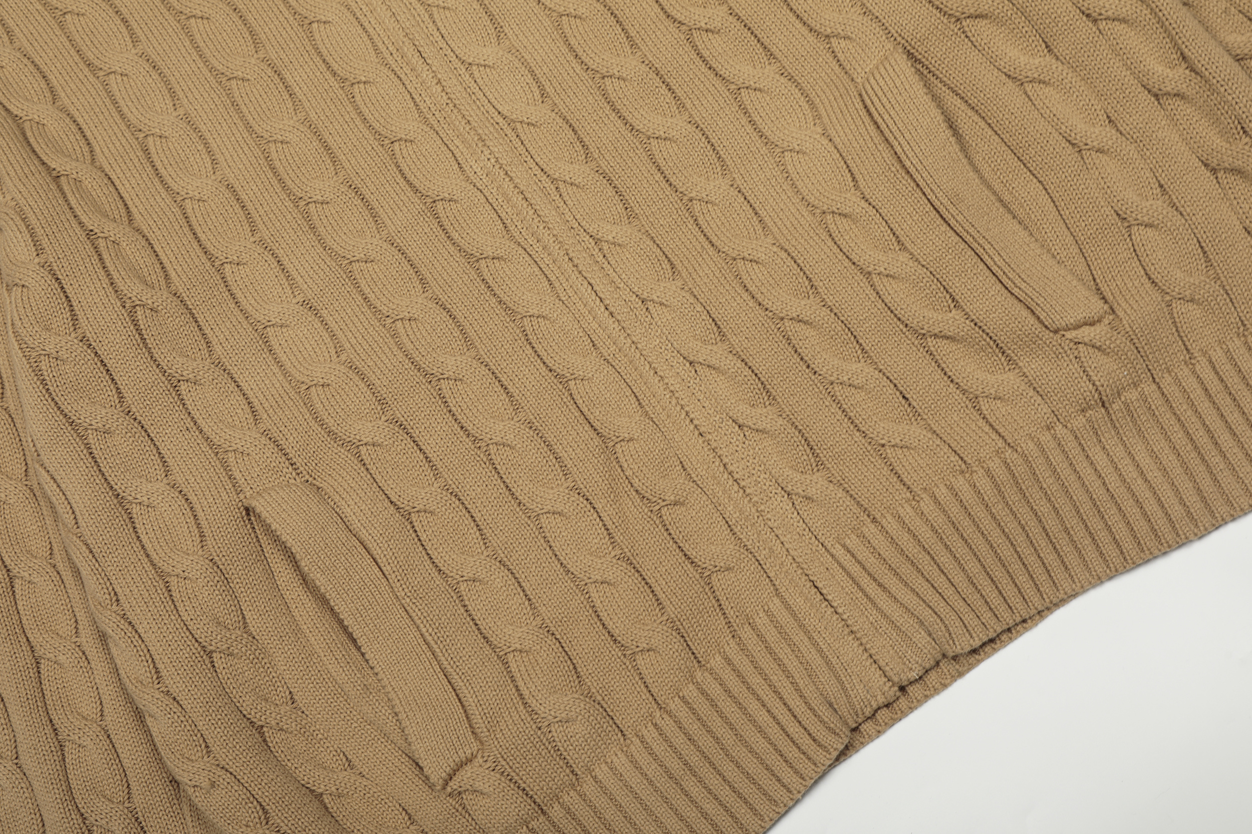 Ralph Lauren Embroidered Half Zipper Knitted Sweater - Image 4