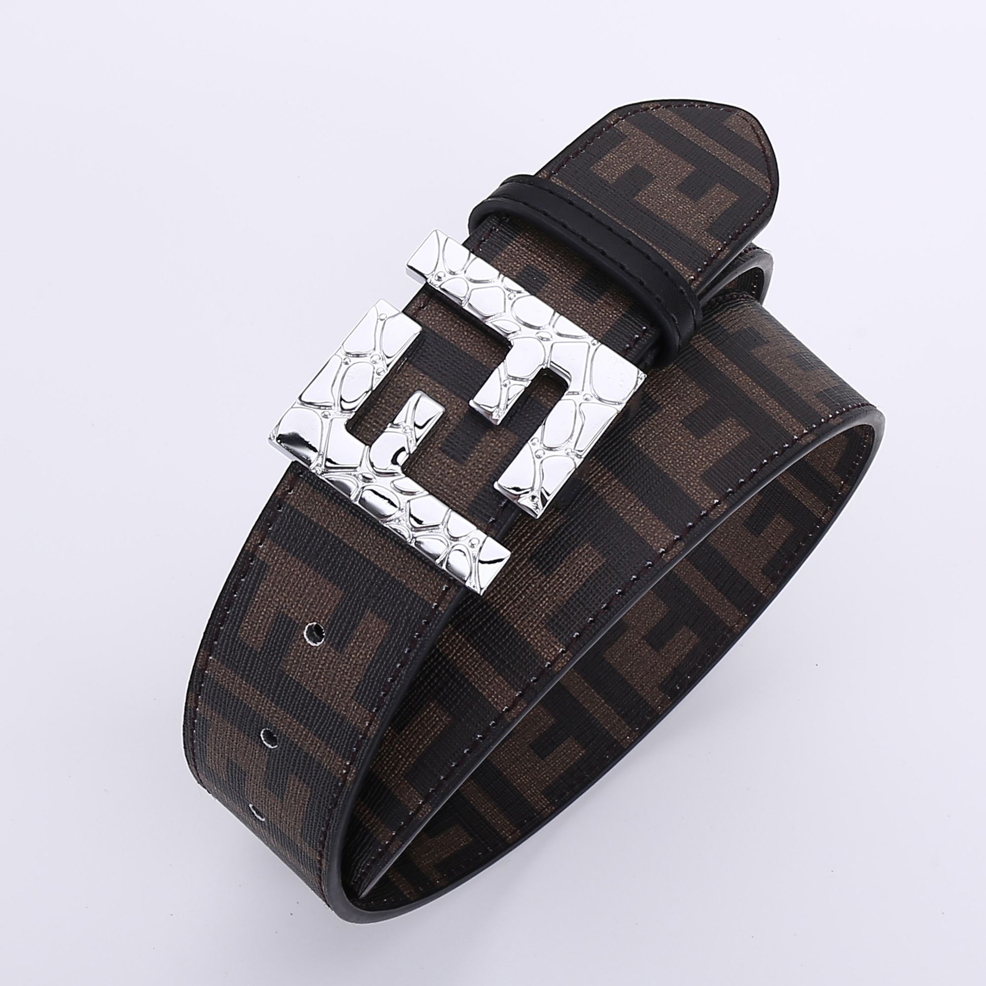 FENDI 18 color fashionable classic men's and women's waist belt - Image 3
