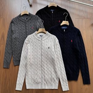Ralph Lauren Zip-Up Sweater with Stand Collar1
