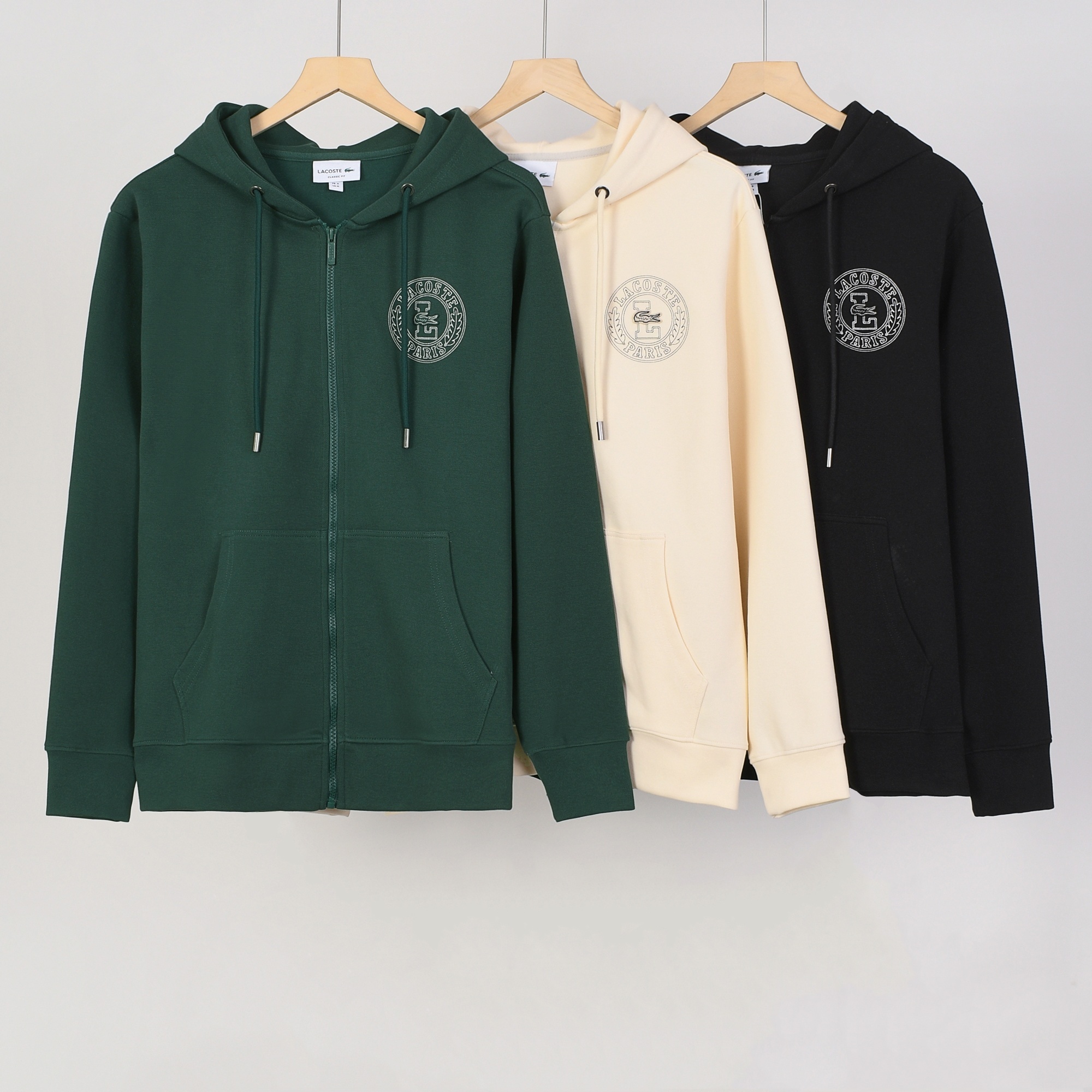 LACOSTE Hooded zippered sweatshirt jacket 2