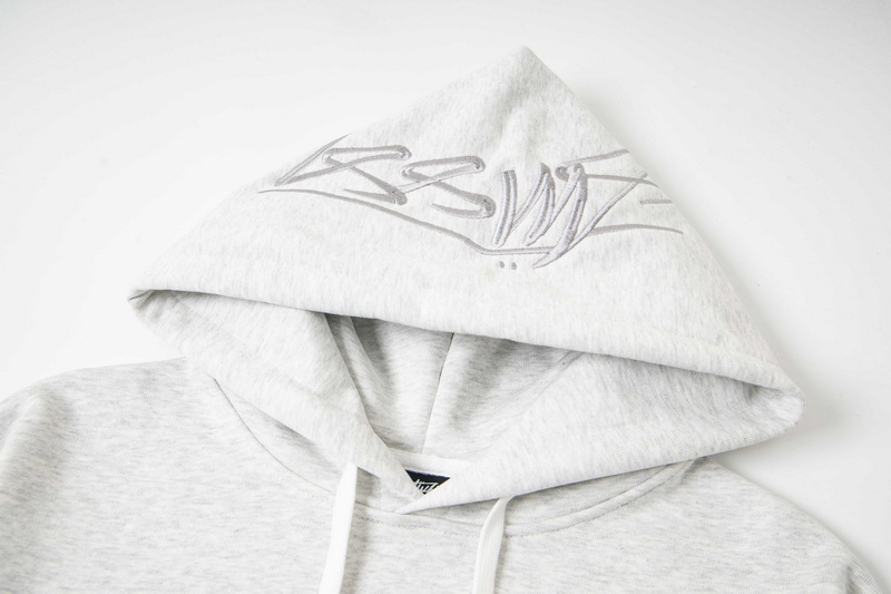 Stussy SS25 hooded logo letter double embroidered American retro hoodie unisex - Image 2