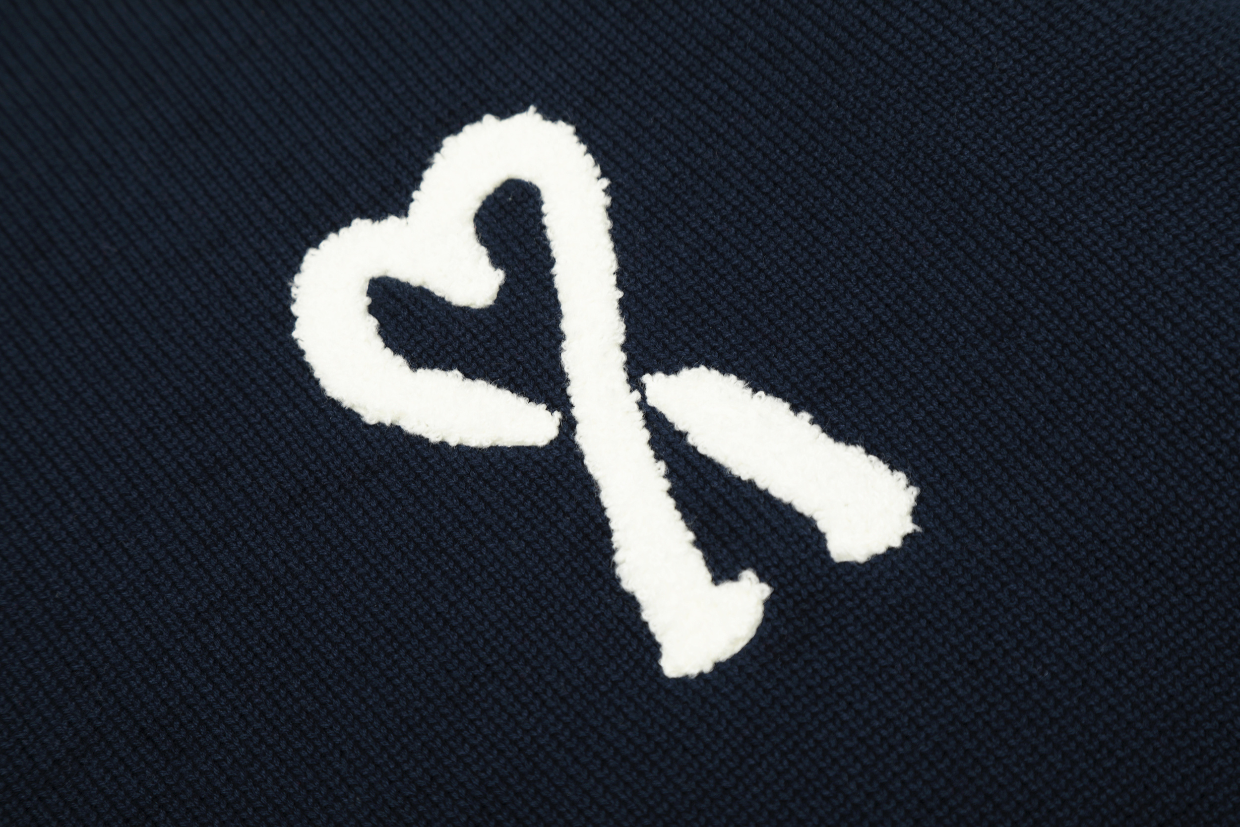 Ami2025 new round neck red little heart sheep sweater hoodie - Image 4