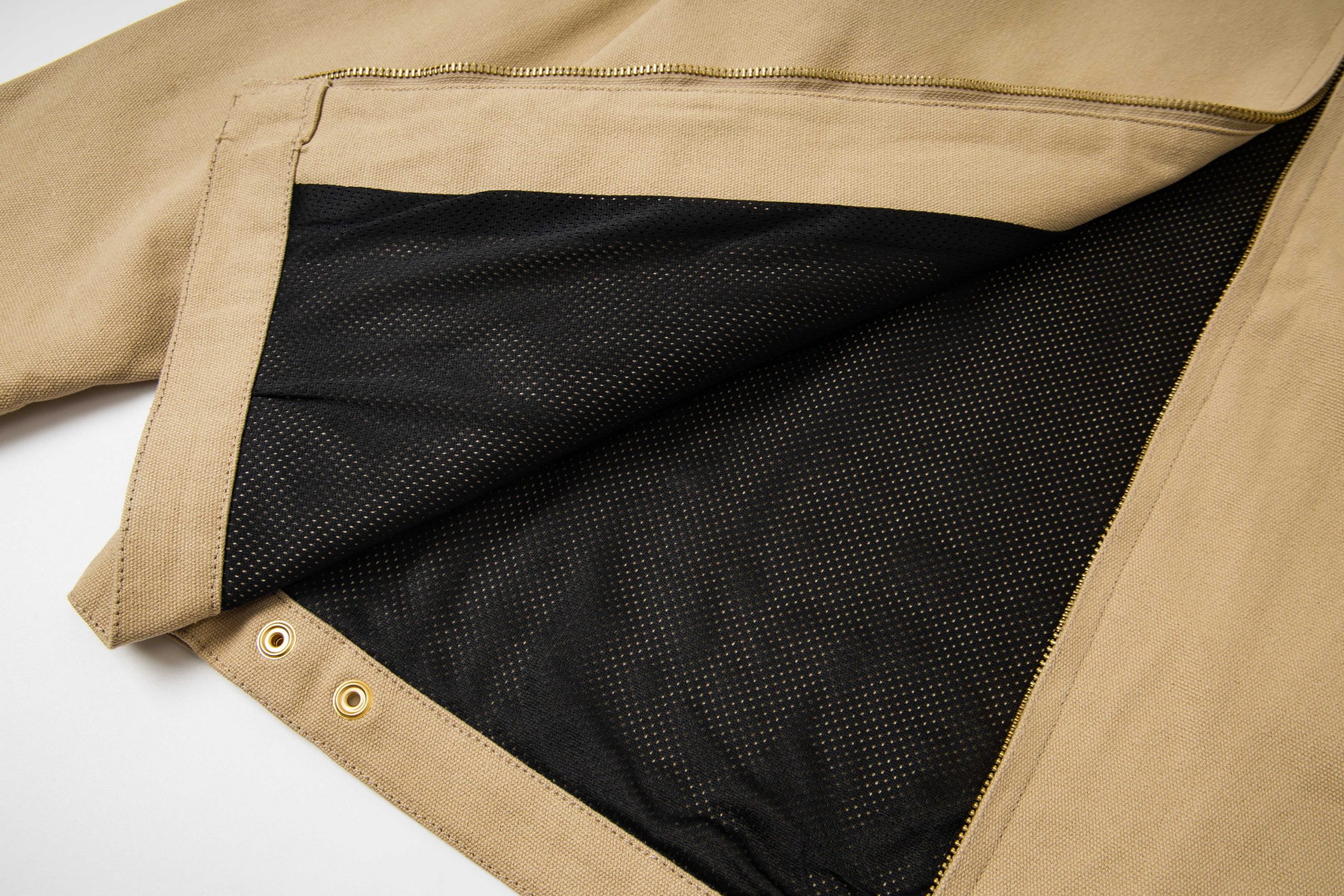 Carhartt WIP Detroit Jacket solid color blanket with warm American retro collar cotton stripe lining felt casual Detroit jacket workwear jacket for autumn - Image 3