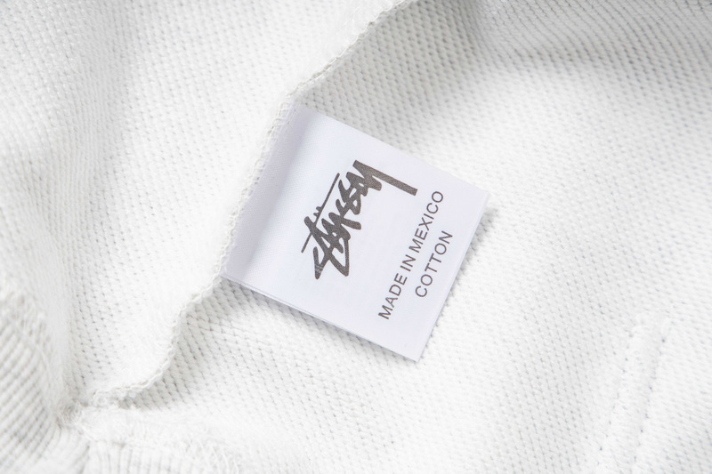 Stussy SS25 hooded logo letter double embroidered American retro hoodie unisex - Image 9