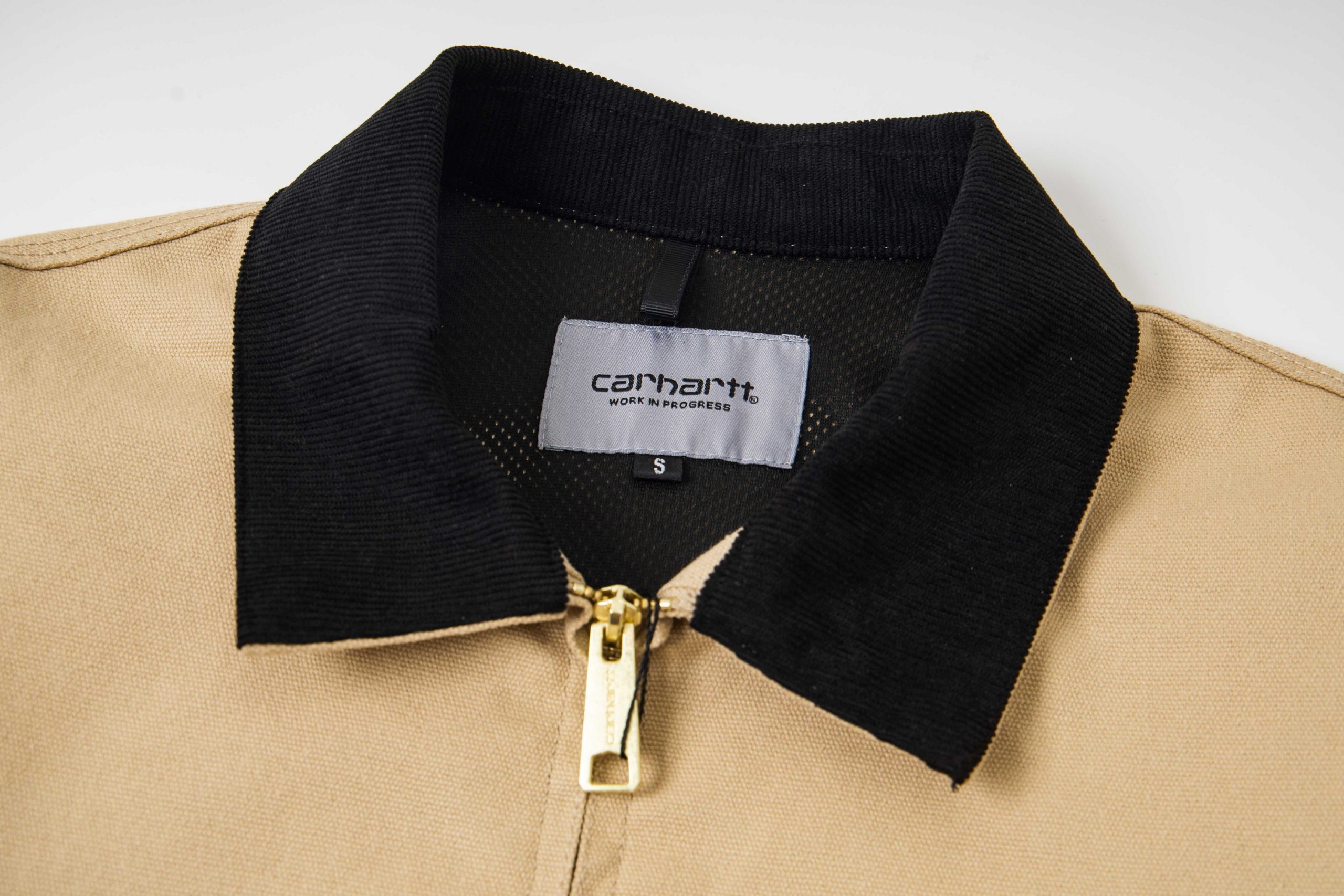 Carhartt WIP Detroit Jacket solid color blanket with warm American retro collar cotton stripe lining felt casual Detroit jacket workwear jacket for autumn - Image 6