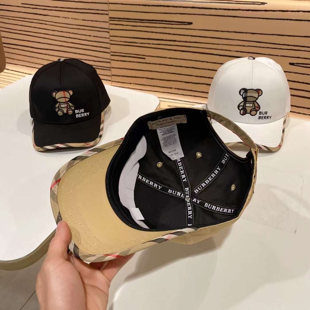 Burberry teddy bear embroidered baseball cap - Image 4