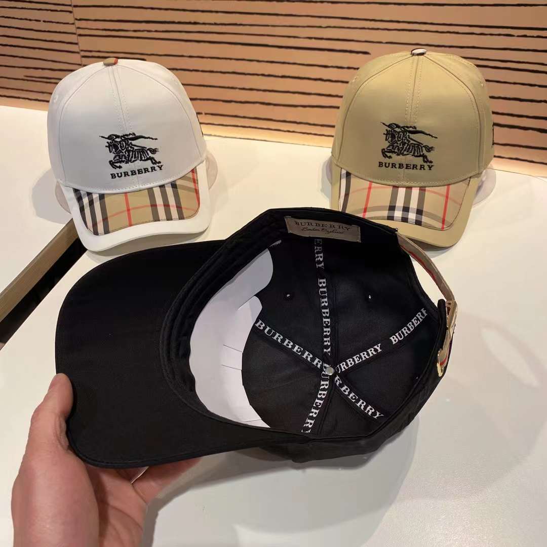 Burberry casual embroidered men's and women's baseball caps - Image 2