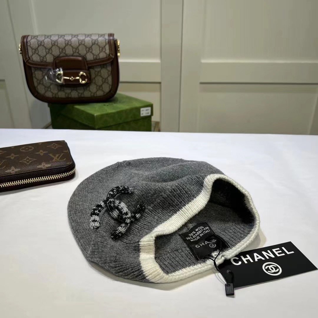 CHANEL Knitted Hat 3 - Image 2