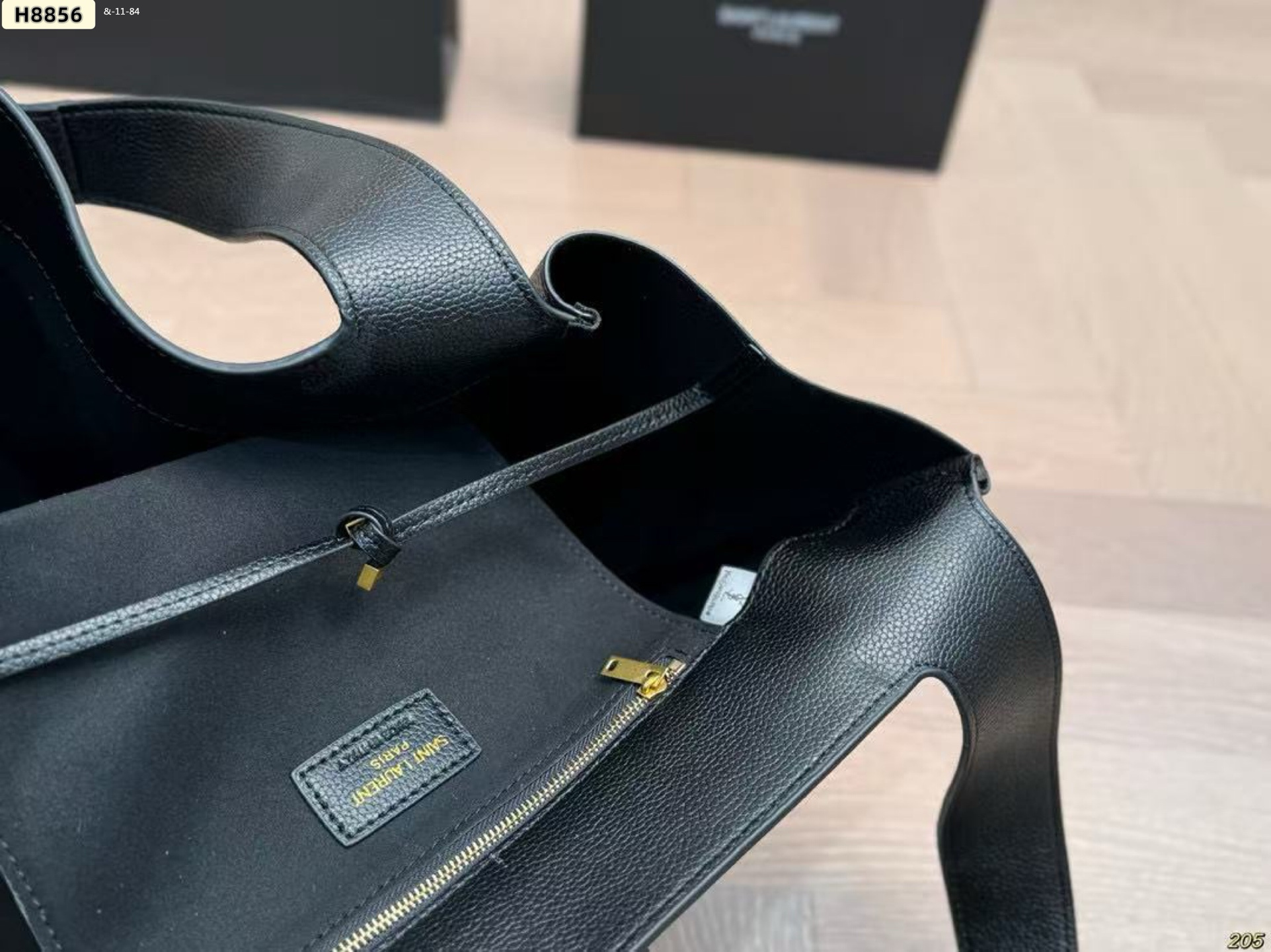 YSL 4-color, one shoulder armpit tote bag, material: suede+leather - Image 3