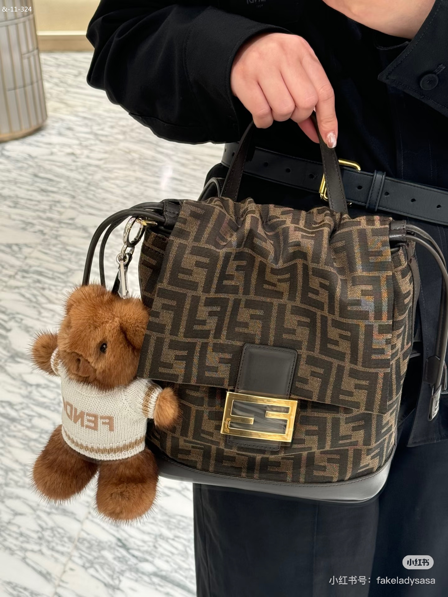 FENDI 2-Color, Classic Pattern Backpack, High Quality - Image 2