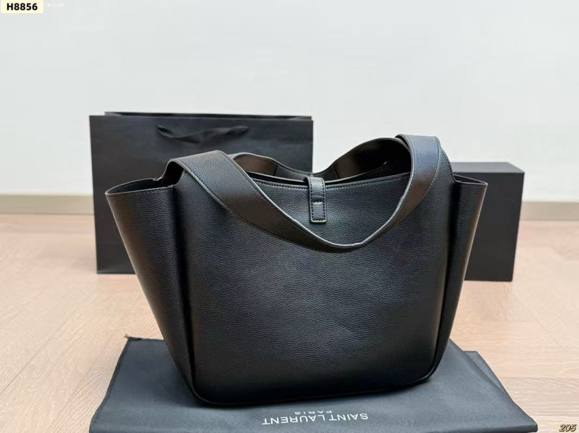 YSL 4-color, one shoulder armpit tote bag, material: suede+leather - Image 8