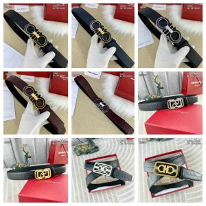 Ferragamo 9-color fashionable classic men's and women's waist belt